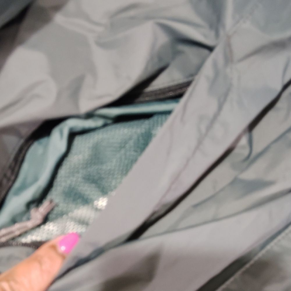 Columbia Women's Teal Raincoat (388) - Picture 5 of 7